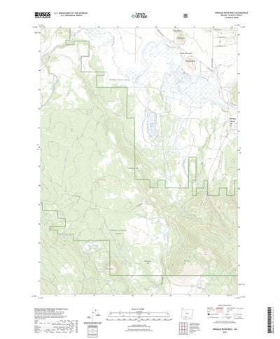 United States Geological Survey Sprague River West, OR (2023, 24000-Scale) digital map