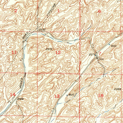 United States Geological Survey Sprague, WA (1954, 62500-Scale) digital map