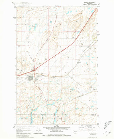 United States Geological Survey Sprague, WA (1981, 24000-Scale) digital map