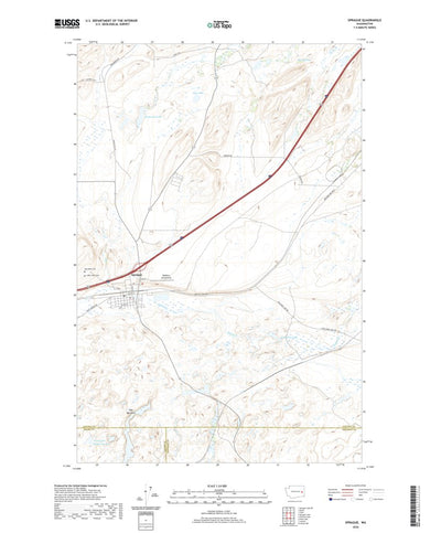 United States Geological Survey Sprague, WA (2020, 24000-Scale) digital map