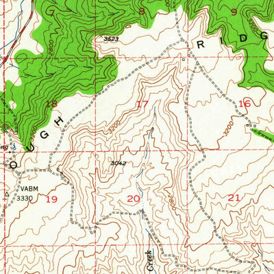 United States Geological Survey Spray, OR (1953, 62500-Scale) digital map