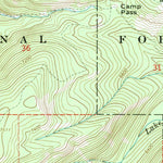 United States Geological Survey Spread Mountain, MT (1968, 24000-Scale) digital map
