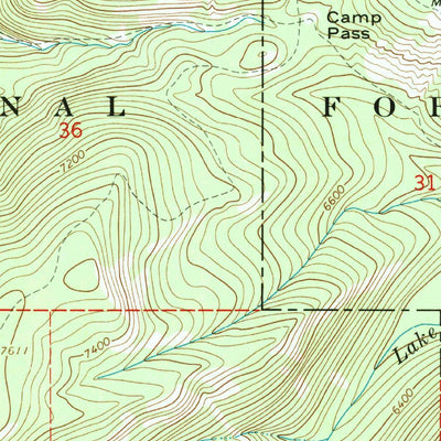United States Geological Survey Spread Mountain, MT (1968, 24000-Scale) digital map