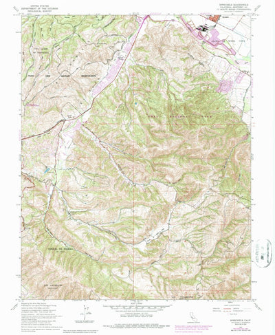 United States Geological Survey Spreckels, CA (1947, 24000-Scale) digital map