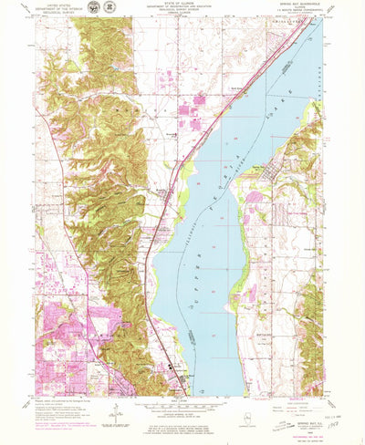 United States Geological Survey Spring Bay, IL (1949, 24000-Scale) digital map