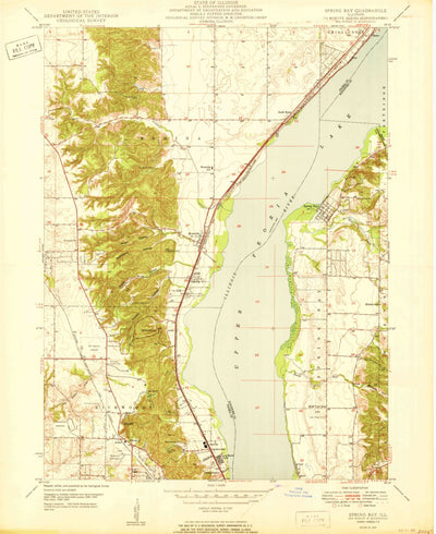 United States Geological Survey Spring Bay, IL (1950, 24000-Scale) digital map