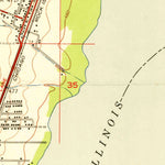 United States Geological Survey Spring Bay, IL (1950, 24000-Scale) digital map