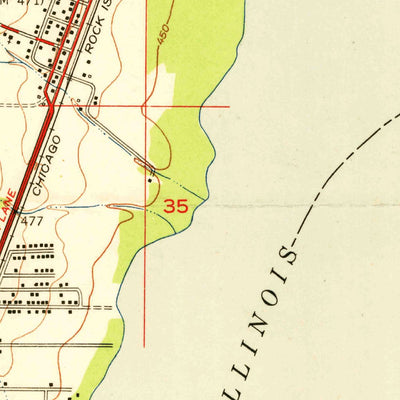 United States Geological Survey Spring Bay, IL (1950, 24000-Scale) digital map