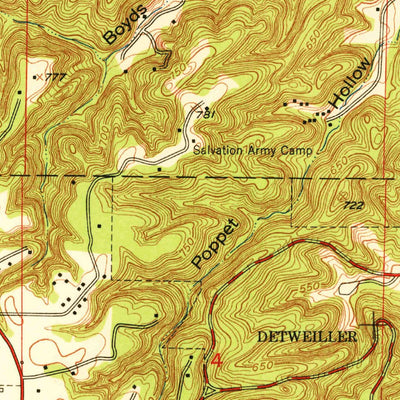 United States Geological Survey Spring Bay, IL (1950, 24000-Scale) digital map