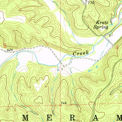 United States Geological Survey Spring Bluff, MO (1966, 24000-Scale) digital map
