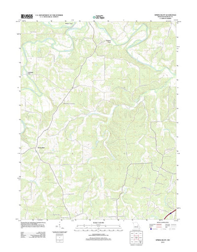 United States Geological Survey Spring Bluff, MO (2012, 24000-Scale) digital map