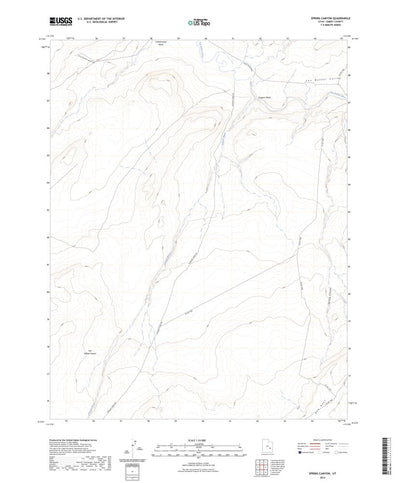 United States Geological Survey Spring Canyon, UT (2023, 24000-Scale) digital map