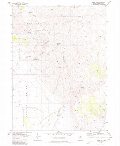United States Geological Survey Spring City, NV (1980, 24000-Scale) digital map