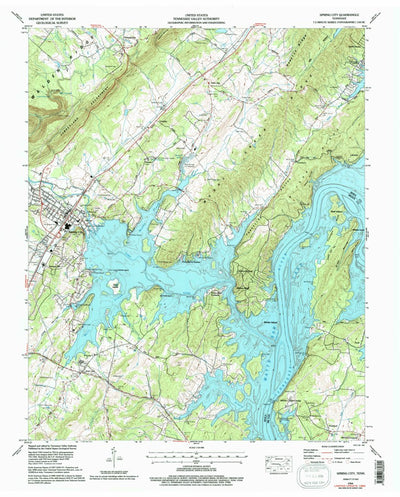 United States Geological Survey Spring City, TN (1966, 24000-Scale) digital map