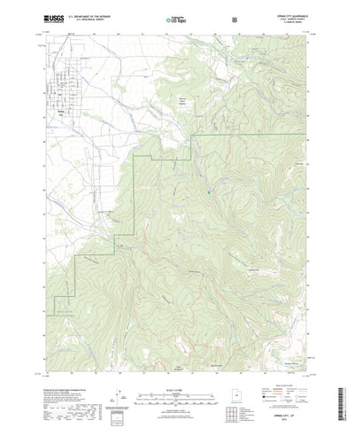 United States Geological Survey Spring City, UT (2023, 24000-Scale) digital map