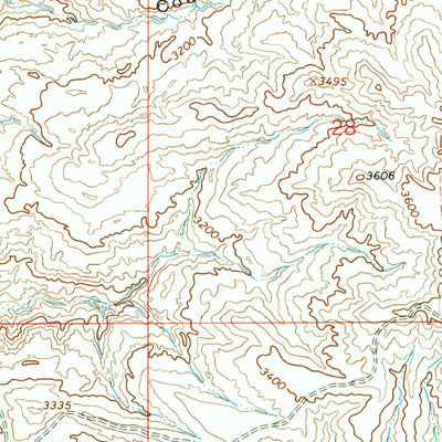 United States Geological Survey Spring Coulee, MT (1964, 24000-Scale) digital map