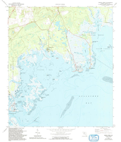 United States Geological Survey Spring Creek, FL (1972, 24000-Scale) digital map
