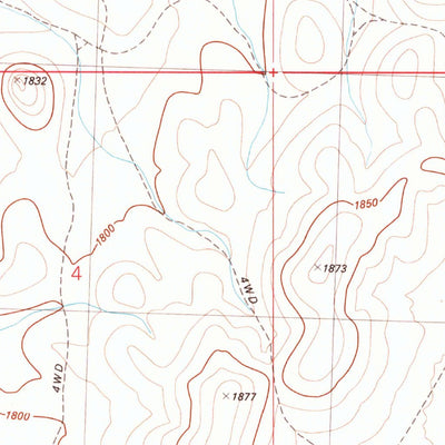 United States Geological Survey Spring Creek Flat NW, NV (1981, 24000-Scale) digital map