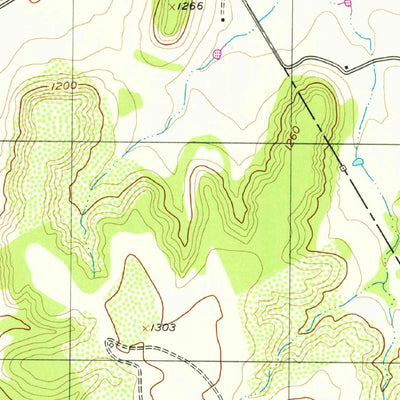 United States Geological Survey Spring Creek Gap, TX (1956, 24000-Scale) digital map