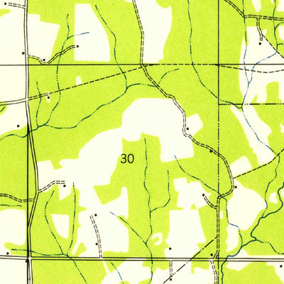 United States Geological Survey Spring Creek, LA-MS (1940, 31680-Scale) digital map