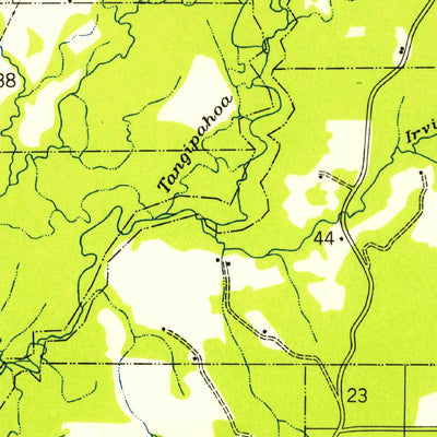 United States Geological Survey Spring Creek, LA-MS (1940, 31680-Scale) digital map