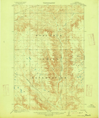 United States Geological Survey Spring Creek, MT (1915, 62500-Scale) digital map