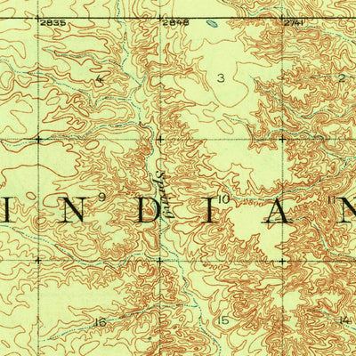 United States Geological Survey Spring Creek, MT (1915, 62500-Scale) digital map