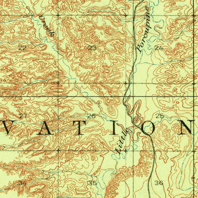 United States Geological Survey Spring Creek, MT (1915, 62500-Scale) digital map