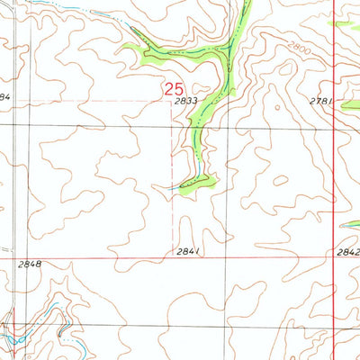 United States Geological Survey Spring Creek, ND (1980, 24000-Scale) digital map