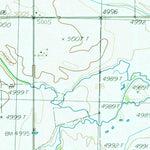 United States Geological Survey Spring Creek Reservoir, ID (1986, 24000-Scale) digital map