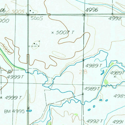 United States Geological Survey Spring Creek Reservoir, ID (1986, 24000-Scale) digital map