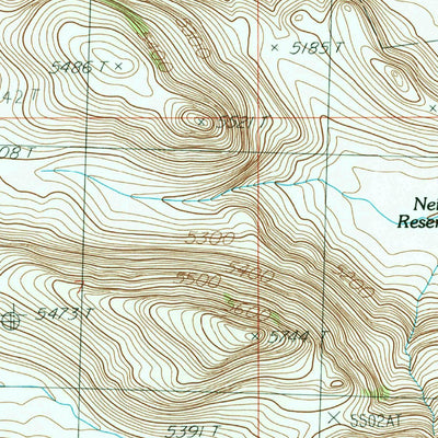 United States Geological Survey Spring Creek Reservoir, ID (1986, 24000-Scale) digital map