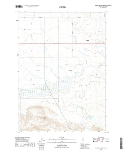 United States Geological Survey Spring Creek Reservoir, ID (2020, 24000-Scale) digital map