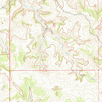 United States Geological Survey Spring Creek School, MT (1965, 24000-Scale) digital map