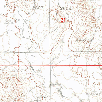 United States Geological Survey Spring Creek SW, MT (1983, 24000-Scale) digital map