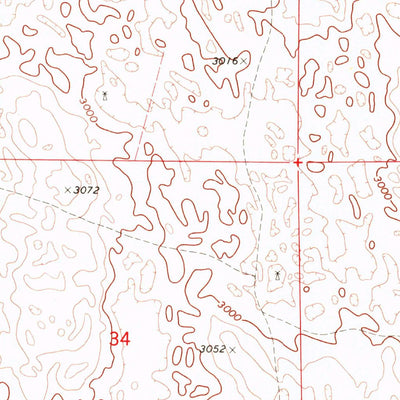 United States Geological Survey Spring Creek SW, SD (1969, 24000-Scale) digital map