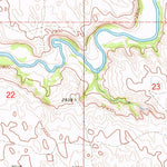 United States Geological Survey Spring Creek SW, SD (1969, 24000-Scale) digital map