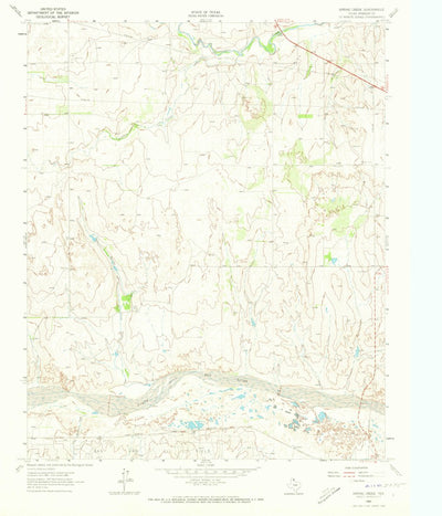 United States Geological Survey Spring Creek, TX (1962, 24000-Scale) digital map