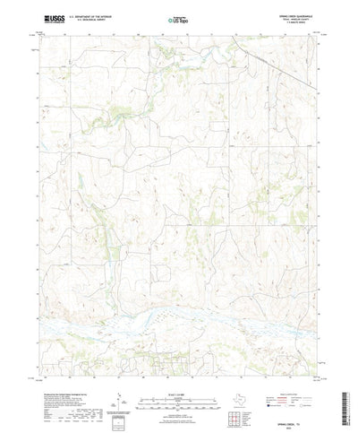 United States Geological Survey Spring Creek, TX (2022, 24000-Scale) digital map