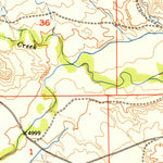 United States Geological Survey Spring Creek, WY (1950, 24000-Scale) digital map