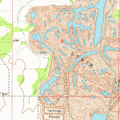 United States Geological Survey Spring Garden, IL (1974, 24000-Scale) digital map