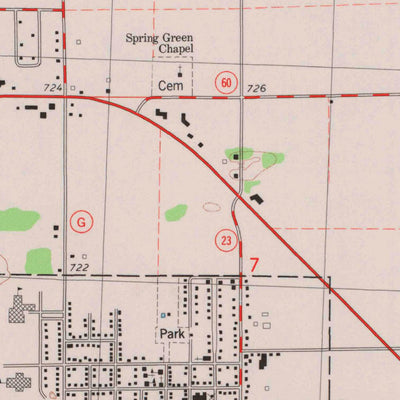 United States Geological Survey Spring Green, WI (1983, 24000-Scale) digital map