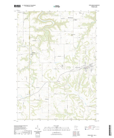 United States Geological Survey Spring Grove, MN (2022, 24000-Scale) digital map