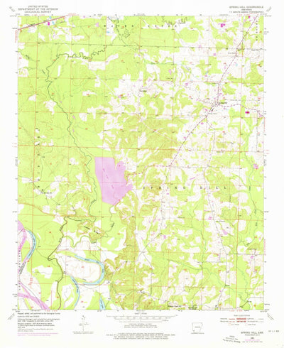 United States Geological Survey Spring Hill, AR (1951, 24000-Scale) digital map