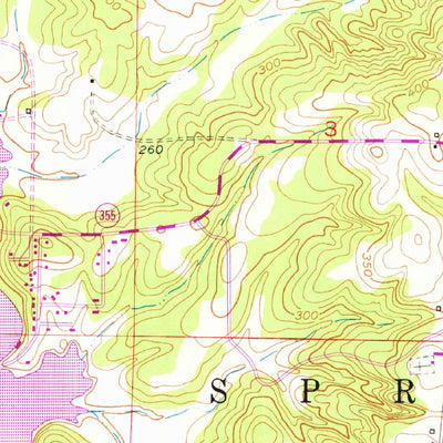 United States Geological Survey Spring Hill, AR (1951, 24000-Scale) digital map