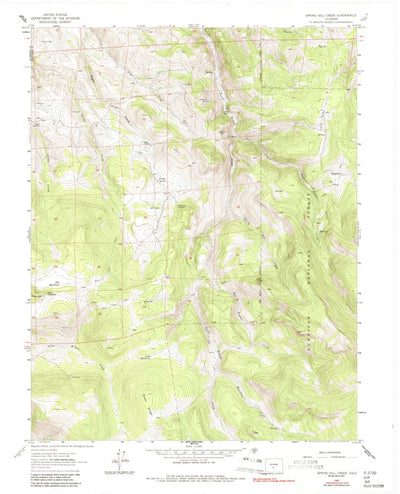 United States Geological Survey Spring Hill Creek, CO (1962, 24000-Scale) digital map