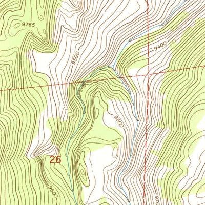 United States Geological Survey Spring Hill Creek, CO (1962, 24000-Scale) digital map