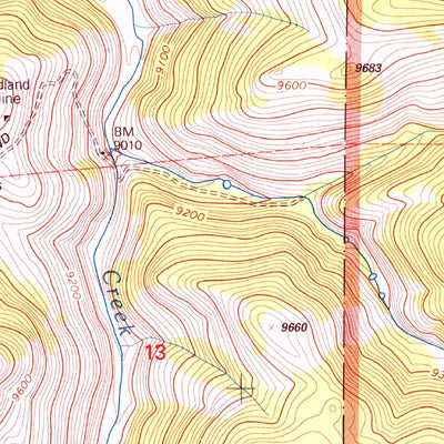 United States Geological Survey Spring Hill Creek, CO (2001, 24000-Scale) digital map