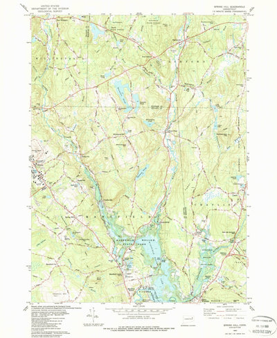 United States Geological Survey Spring Hill, CT (1983, 24000-Scale) digital map