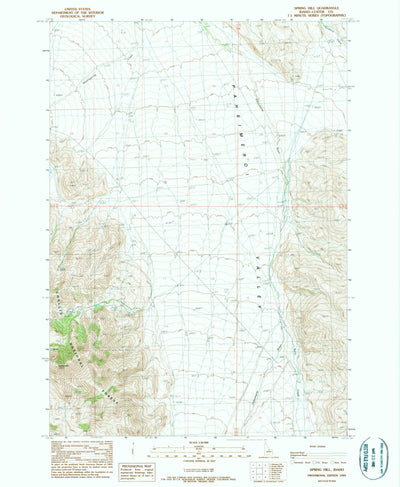 United States Geological Survey Spring Hill, ID (1989, 24000-Scale) digital map